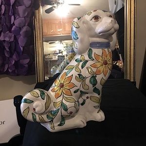 Ceramic hand painted Cocker spaniel dog Made in Italy